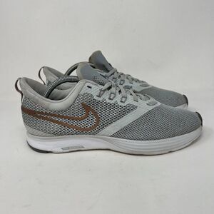 Nike Womens Zoom Strike AJ0188-016 Gray Lace Up Athletic Running Shoes Size 10